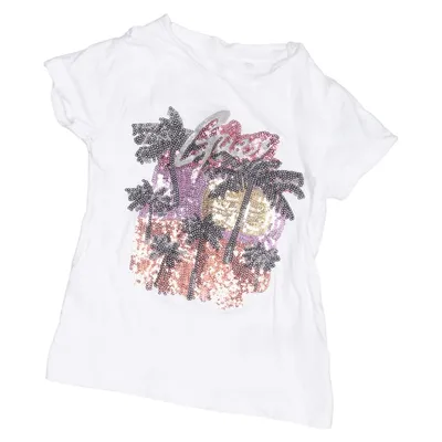 T-shirt (Blanc, Multicolore) de Guess Kids Coton