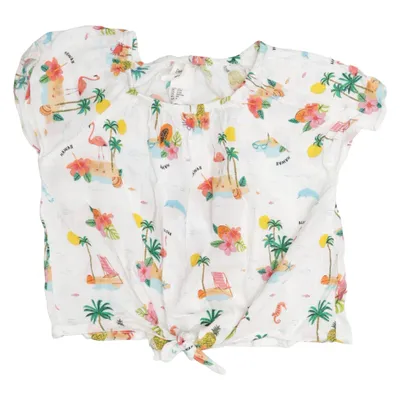 Topp (Beige, Flerfärgad) från Emma Jayne x H&M Bomull, Viskos