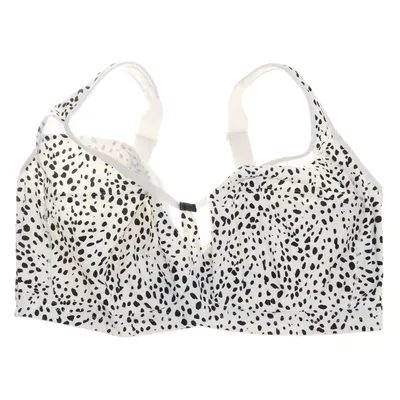 Bralette (Vit, Svart) från Ulla Popken Bomull, Elastan, Polyamid