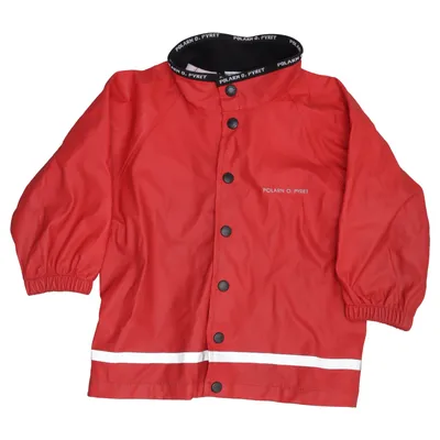 Regenjack (Rood) van Polarn O. Pyret Polyester, Polyurethaan