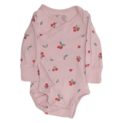 Body (Pink, Rød) fra Lindex Baby Bomuld, Elastan
