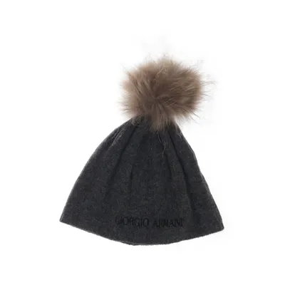 Pompon muts (Grijs, Bruin) van Giorgio Armani Kasjmier, Wol