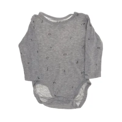 Body (Grau) von H&M Basic Baumwolle, Viskose