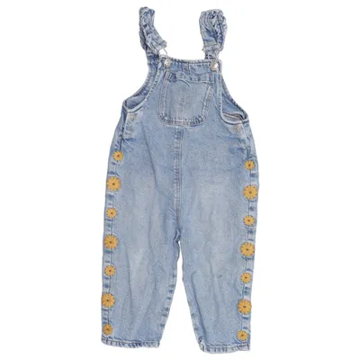 Overalls (Blå, Gul) fra Zara Bomuld, Lyocell