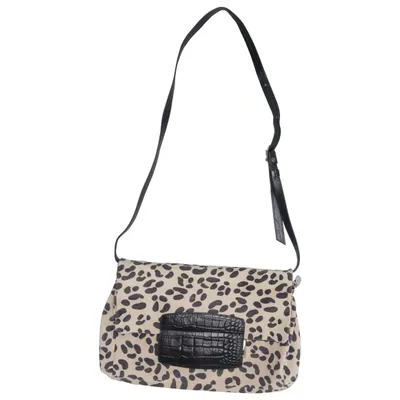 Sac à bandoulière (Beige, Noir) de Jimmy Choo for H&M Polyester, Daim