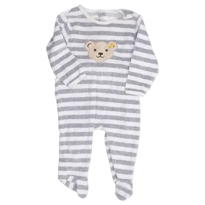 Barboteuse (Gris, Blanc) de Steiff Coton, Polyester
