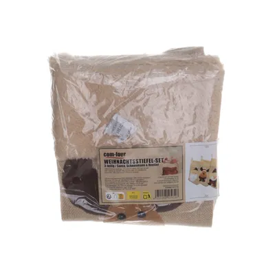 Chaussette de Noël (Beige, Marron) de Com-Four