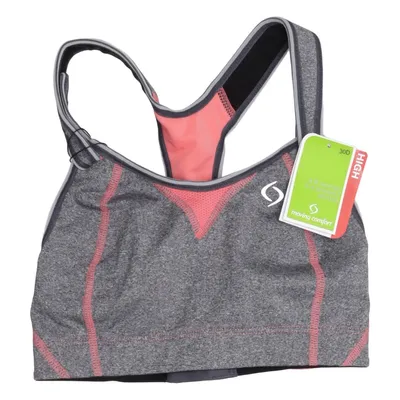 Sport-BH (Grau, Pink) von Moving Comfort Elasthan, Polyamid, Polyester