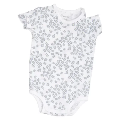 Romper (Wit, Grijs, Geel) van Lindex Baby Katoen, Elastaan