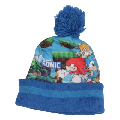 Bobble hat (Blue, Multicolored) from Sega Acrylic, Polyester