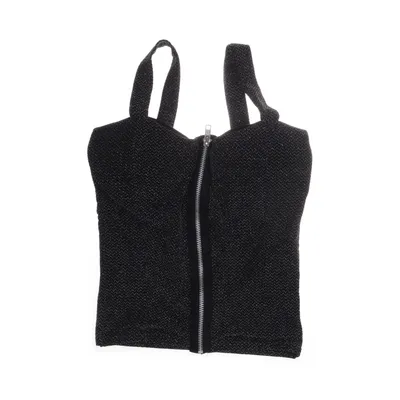 Bustier (Svart, Silverfärgad) från Instyle Elastan, Polyester