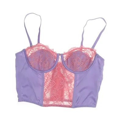 Bustier (Lila) van Urban Outfitters Katoen, Elastaan, Polyamide, Polyester