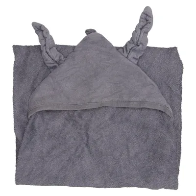 Bath cape (Gray) from Åhléns Organic cotton