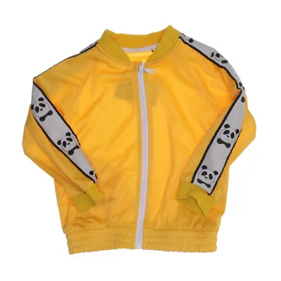 Träningsjacka (Gul, Vit) från Mini Rodini Ekologisk bomull