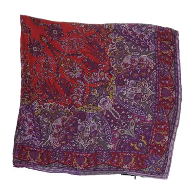 Halsdoek (Lila, Meerkleurig) van Etro Milano Zijde
