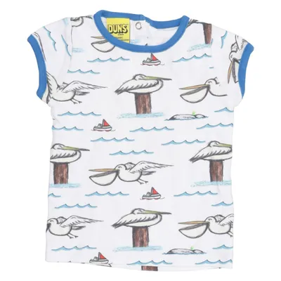 T-shirt (Vit, Blå, Flerfärgad) från Duns Sweden Ekologisk bomull