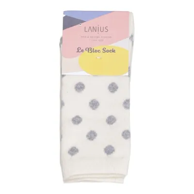 Knit socks (Beige, Gray) from Lanius Cotton, Elastane, Wool