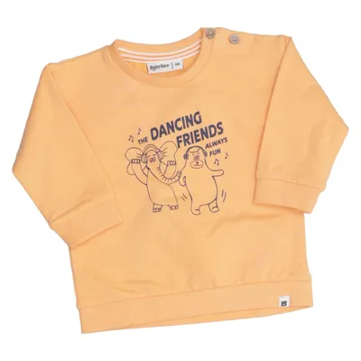 Sweatshirt (Orange) de Babyface Coton, Élasthane