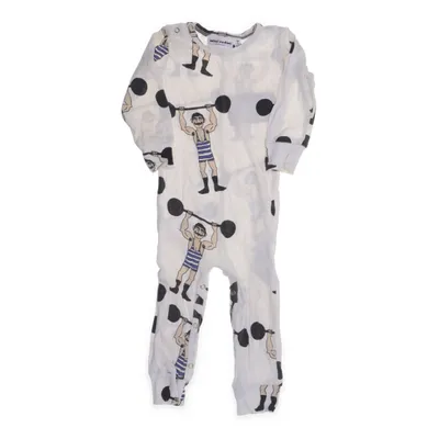 Sparkdräkt (Vit, Flerfärgad) från Mini Rodini Ekologisk bomull