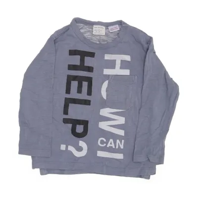 Langærmet t-shirt (Blå) fra Zara BabyBoy Bomuld