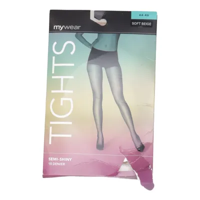 Nylon tights (Beige) from MyWear Elastane, Polyamide