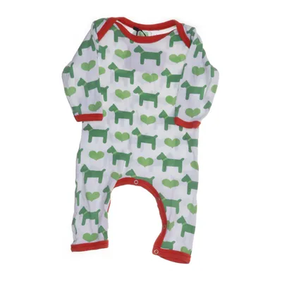 Sparkdräkt (Vit, Grön, Röd) från Sture & Lisa Bomull