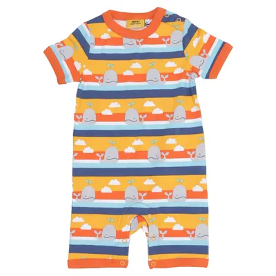 Barboteuse (Orange, Bleu, Multicolore) de Me&i Élasthane, Coton biologique