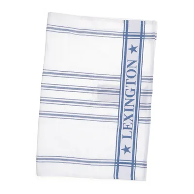 Keukenhanddoek (Wit, Blauw) van Lexington Living Katoen