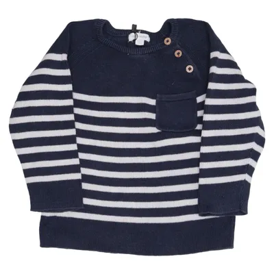 Pull-over (Bleu, Blanc) de Vertbaudet Coton