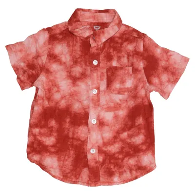 Kortärmad skjorta (Röd) från Wonder Nation Linne, Återvunnen polyester