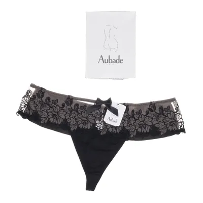 Thongs (Black, Beige) from Aubade Cotton, Elastane, Polyamide, Polyester