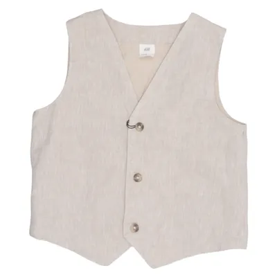 Kostymväst (Beige) från H&M Bomull, Linne