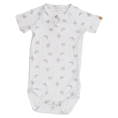 Romper (Wit, Meerkleurig) van Lil' Atelier Elastaan, Organisch katoen, Tencel