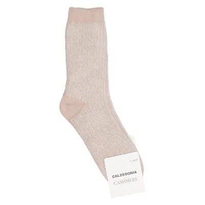 Striksokker (Beige) fra Calzedonia Akryl, Alpacauld, Kashmir, Elastan, Metallfiber, Polyamid, Viscose