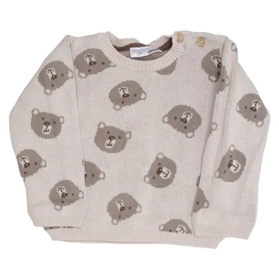 Sweater (Beige, Brown) from Ergee Cotton