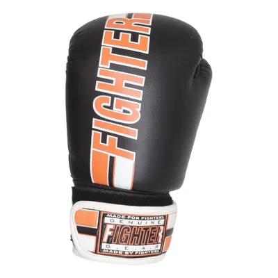 Gants de boxe (Noir, Blanc, Orange) de Fighter