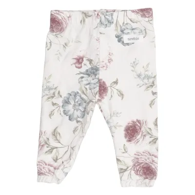 Leggings (White, Multicolored) from Newbie by KappAhl Cotton, Elastane