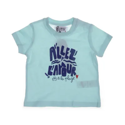 T-shirt (Turquoise) de Allez L'amour Coton biologique