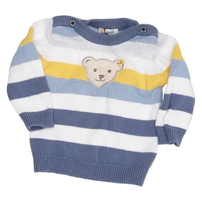 Pull-over (Bleu, Blanc, Jaune) de Steiff Coton