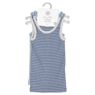 Débardeur (Bleu, Gris) de Sanetta Coton