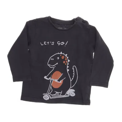 Long sleeve T-shirt (Gray, Orange, White) from Gémo Cotton, Elastane