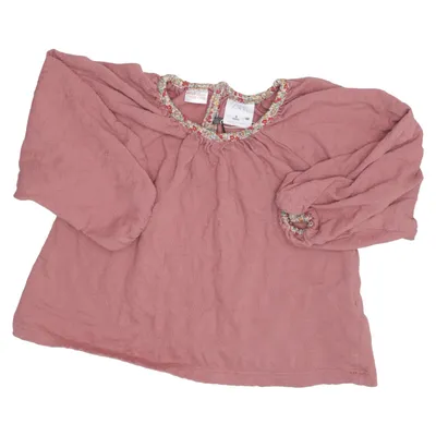 Bluse (Pink) fra Zara Bomuld, Elastan