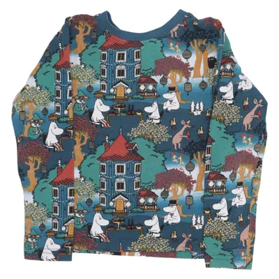 Long sleeve T-shirt (Blue, Multicolored) from Moomin by Martinex Cotton, Elastane