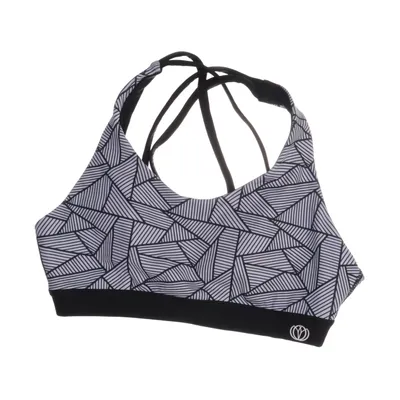 Sports bra (Black, White) from Body Tactics Polyester, Elastane