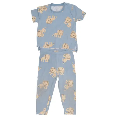 Set (Blue, Beige) from ICA I Love Eco Elastane, Organic cotton