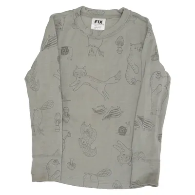 Base layer shirt (Green) from Fix by Lindex Wool
