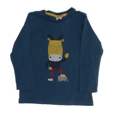 Long sleeve T-shirt (Blue, Multicolored) from Polarn O. Pyret Cotton