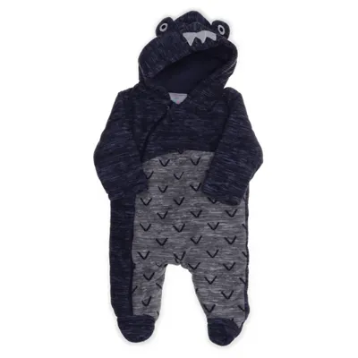 Grenouillère (Bleu, Gris) de Topomini Coton, Polyester