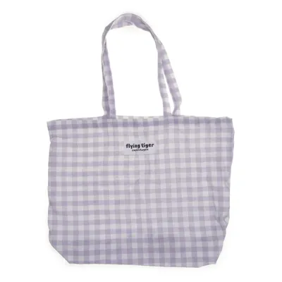 Tygpåse (Lila, Vit) från Flying Tiger Bomull
