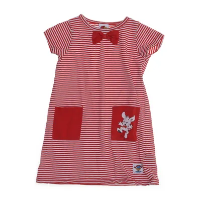 Klänning (Röd, Vit) från Bamse Bomull, Elastan